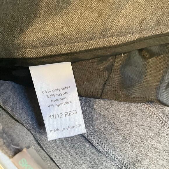 Maurices Women Dress Pants size 11/12 REG Gray Mid Rise Stretch Skinny Ankle NWT - Picture 9 of 12